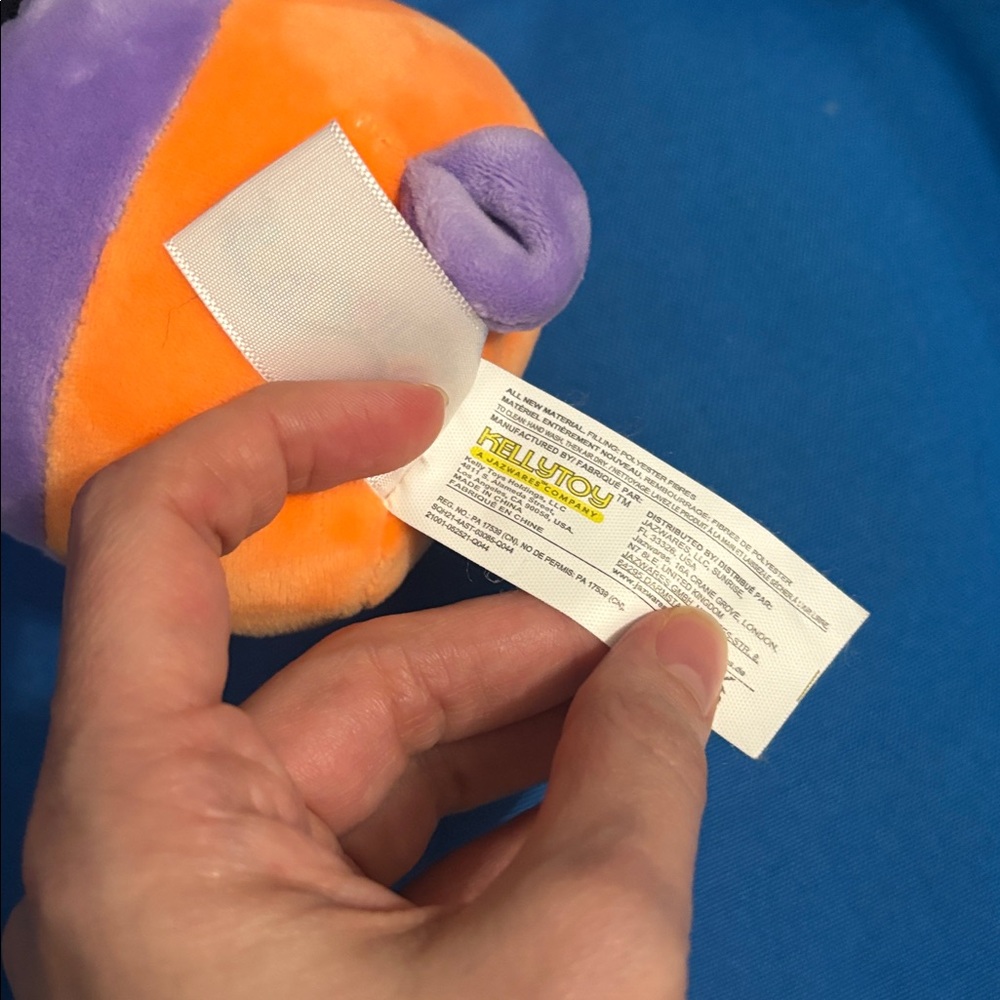 Original SquishMallows Owl In APumpkinWearingWitchHat Size5“Inch Halloween NWOTS - Picture 4 of 5